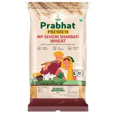 MP Sharbati Wheat – Baran Premium Select Grade | Soft Texture High Purity