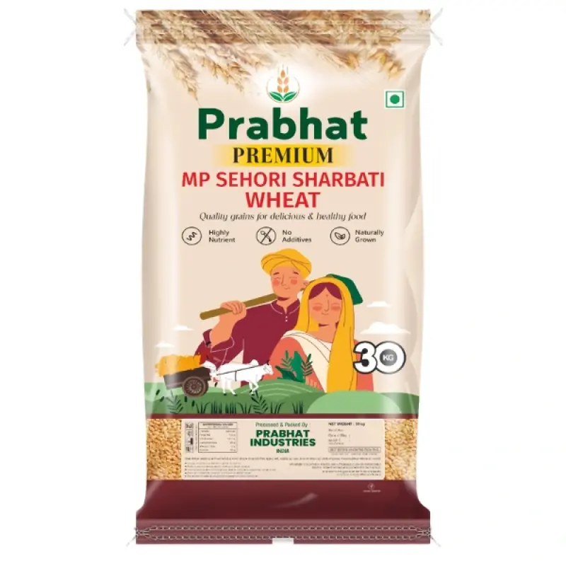 MP Sharbati Wheat – Baran Premium Select Grade | Soft Texture High Purity